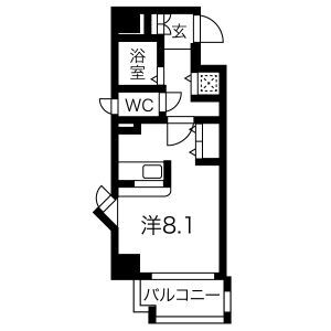 パルティール鶴舞 8階 ワンルーム 賃貸物件詳細