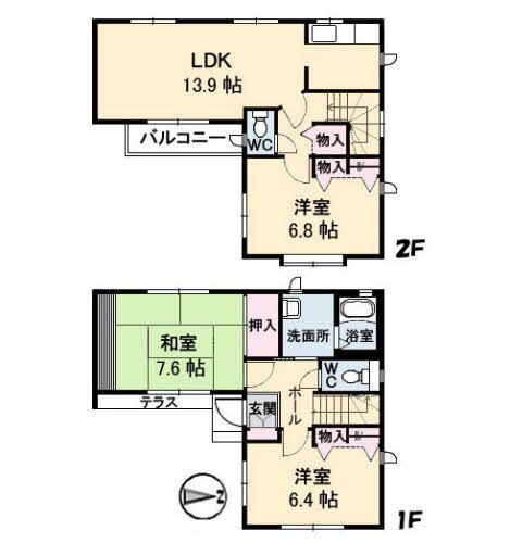 愛媛県松山市保免西２ 余戸駅 3LDK アパート 賃貸物件詳細