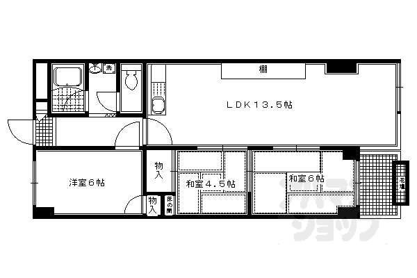 京都府京都市左京区高野東開町 出町柳駅 3LDK マンション 賃貸物件詳細