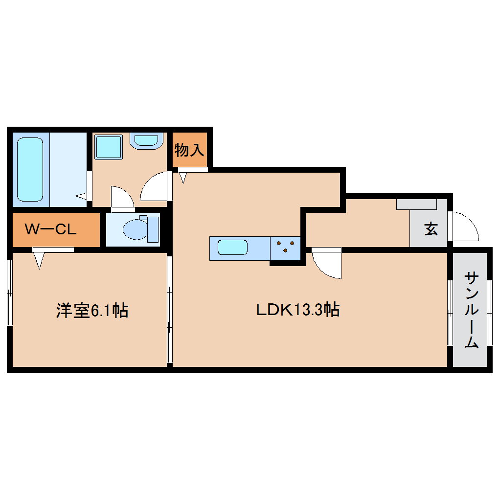 奈良県磯城郡田原本町大字松本 但馬駅 1LDK アパート 賃貸物件詳細