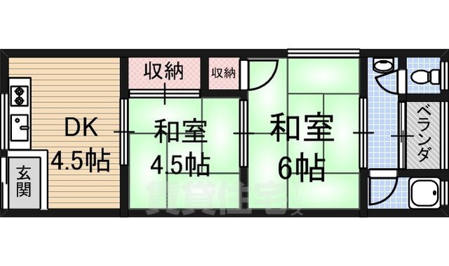 大阪府茨木市舟木町 茨木市駅 2DK アパート 賃貸物件詳細