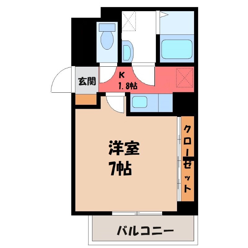 群馬県前橋市天川大島町 前橋大島駅 1K アパート 賃貸物件詳細