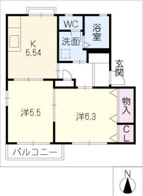 愛知県豊橋市大村町字橋元 豊橋駅 2K アパート 賃貸物件詳細