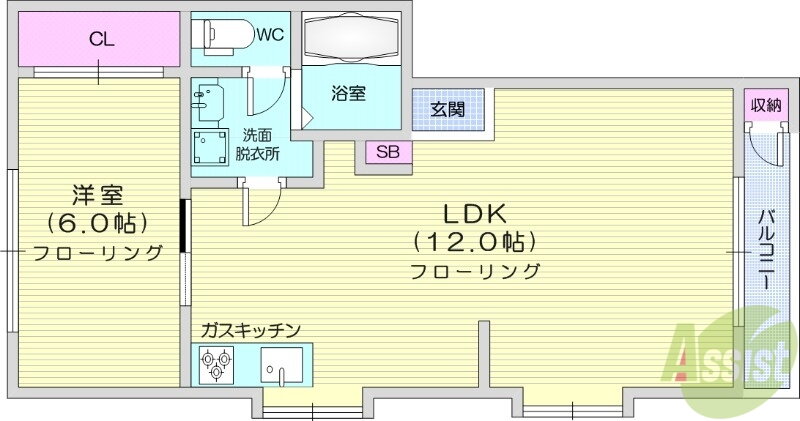 宮城県仙台市青葉区東勝山２ 北仙台駅 1LDK アパート 賃貸物件詳細