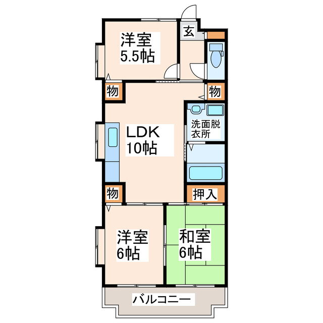 熊本県合志市幾久富 3LDK マンション 賃貸物件詳細