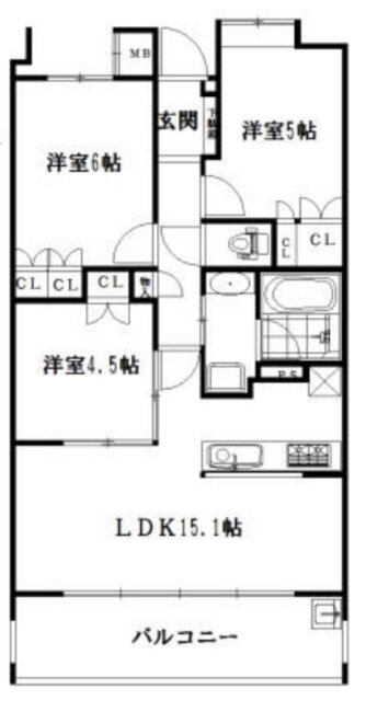 ライオンズ一条レジデンス湘南Ｃ－Ｘ 2階 3LDK 賃貸物件詳細