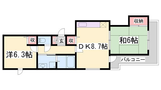 兵庫県神戸市北区花山台 花山駅 2DK マンション 賃貸物件詳細