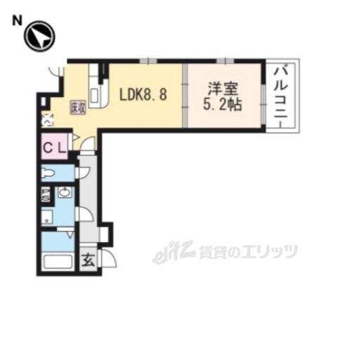 京都府京都市山科区勧修寺西金ケ崎 椥辻駅 1DK アパート 賃貸物件詳細