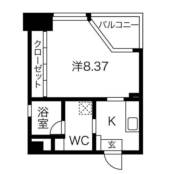 愛知県名古屋市東区代官町 高岳駅 1K マンション 賃貸物件詳細