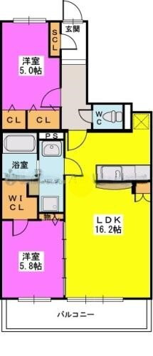 福岡県太宰府市国分２ 水城駅 2LDK マンション 賃貸物件詳細