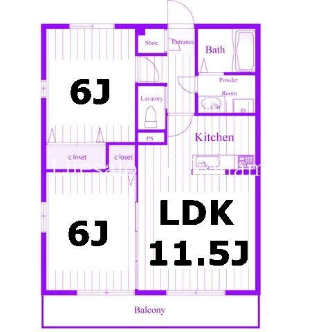 神奈川県横浜市神奈川区六角橋２ 白楽駅 2LDK アパート 賃貸物件詳細