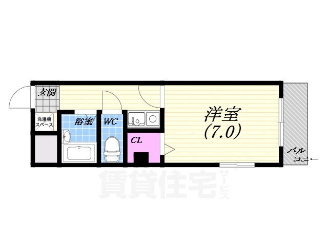 兵庫県西宮市池田町 西宮駅 1K マンション 賃貸物件詳細