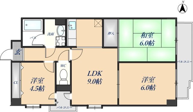 大阪府東大阪市吉原２ 吉田駅 2SLDK マンション 賃貸物件詳細