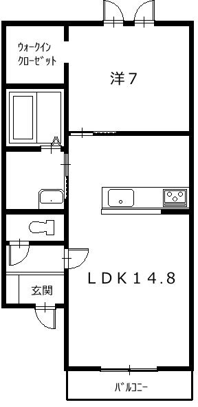 北海道帯広市西二十四条南１ 西帯広駅 1LDK アパート 賃貸物件詳細