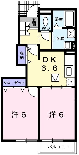 広島県広島市東区馬木１ 矢賀駅 2DK アパート 賃貸物件詳細