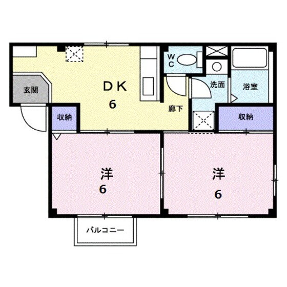 岡山県岡山市南区万倍 備前西市駅 2DK アパート 賃貸物件詳細