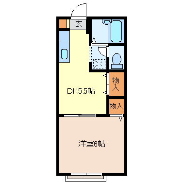 山口県防府市岩畠２ 防府駅 1K アパート 賃貸物件詳細