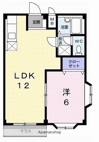 群馬県桐生市川内町３ 運動公園駅 1LDK アパート 賃貸物件詳細
