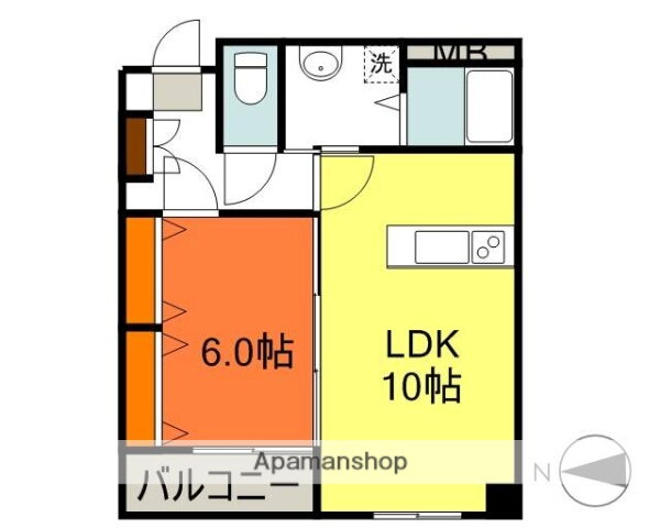 宮崎県宮崎市広島２ 宮崎駅 1LDK マンション 賃貸物件詳細