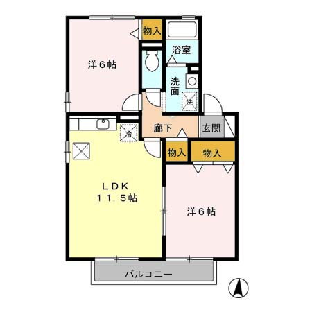 福岡県福岡市南区皿山１ 高宮駅 2LDK アパート 賃貸物件詳細