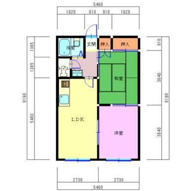 グランハイム川端Ａ 1階 2LDK 賃貸物件詳細
