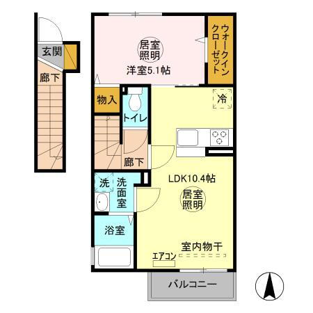 茨城県水戸市内原町 内原駅 1LDK アパート 賃貸物件詳細