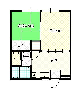 富山県富山市綾田町２ 新庄田中駅 2DK アパート 賃貸物件詳細
