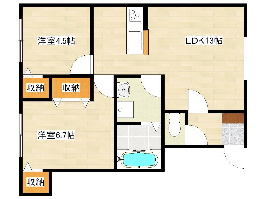 兵庫県姫路市広畑区清水町２ 広畑駅 2LDK アパート 賃貸物件詳細