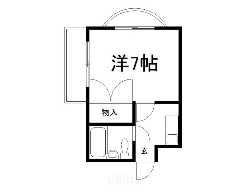 アークハイツ城南宮 4階 1K 賃貸物件詳細