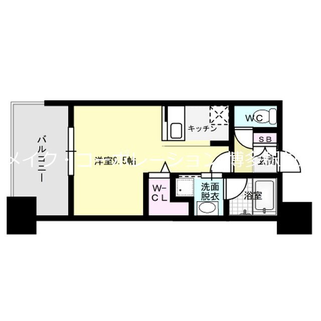 福岡県福岡市博多区千代１ 千代県庁口駅 ワンルーム マンション 賃貸物件詳細