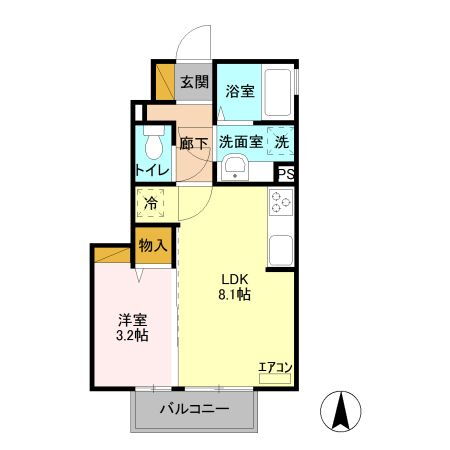 栃木県宇都宮市細谷町 宇都宮駅 1LDK アパート 賃貸物件詳細