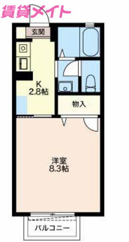 三重県松阪市山室町 徳和駅 1K アパート 賃貸物件詳細