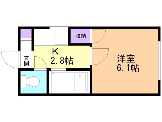 北海道札幌市北区北三十一条西３ 北３４条駅 1K マンション 賃貸物件詳細