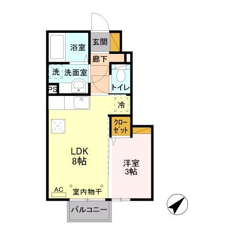 栃木県宇都宮市駒生町 宇都宮駅 1LDK アパート 賃貸物件詳細