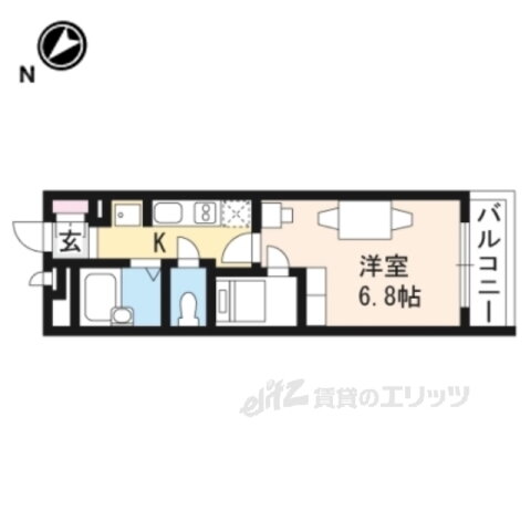 京都府京都市南区吉祥院這登西町 西大路駅 1K アパート 賃貸物件詳細