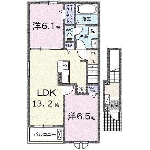 吉田町吉田アパートＡ 2階 2LDK 賃貸物件詳細