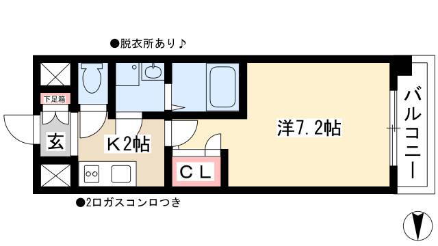 愛知県名古屋市西区名駅２ 名古屋駅 1K マンション 賃貸物件詳細