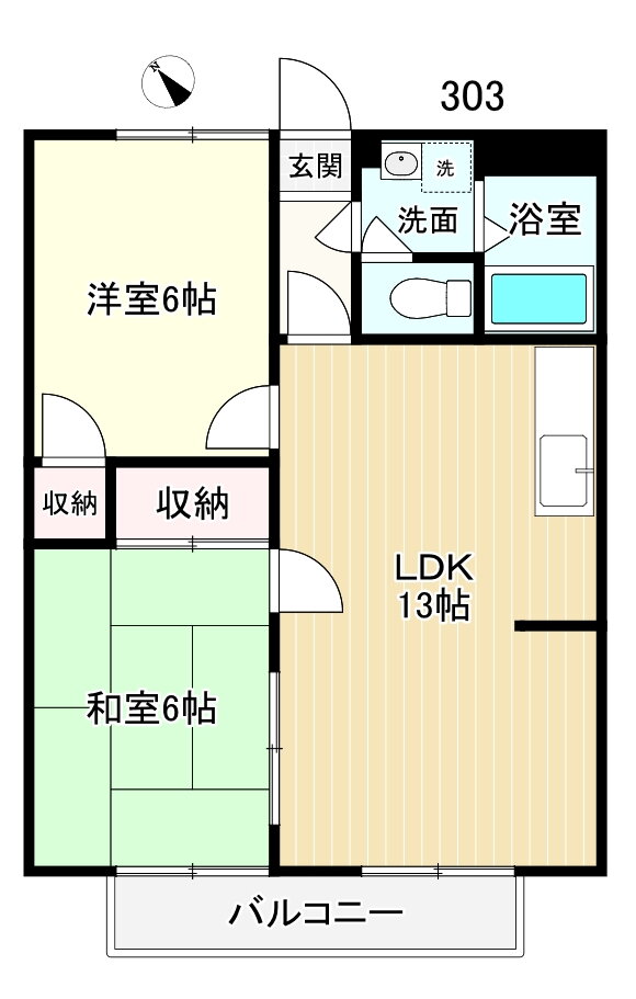 埼玉県春日部市備後東１ 一ノ割駅 2LDK アパート 賃貸物件詳細