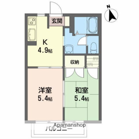 福島県郡山市新屋敷２ 郡山駅 2K アパート 賃貸物件詳細