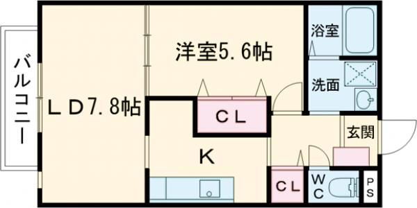 シエナフローラＩ 1階 1LDK 賃貸物件詳細