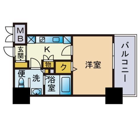 エンクレスト香椎 6階 1K 賃貸物件詳細