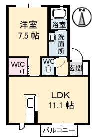 岡山県岡山市北区横井上 法界院駅 1LDK アパート 賃貸物件詳細