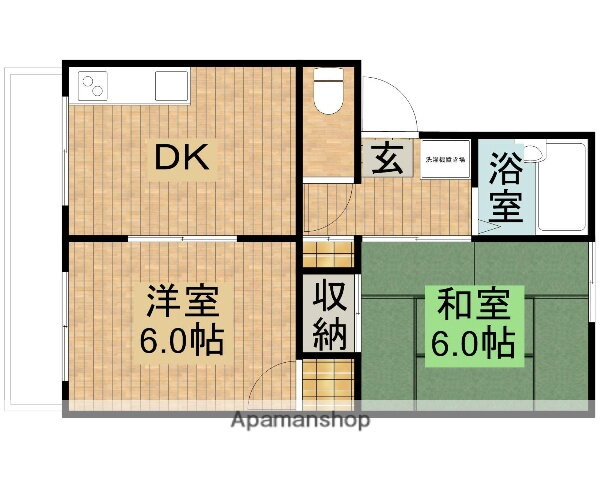 静岡県袋井市方丈３ 袋井駅 2DK アパート 賃貸物件詳細