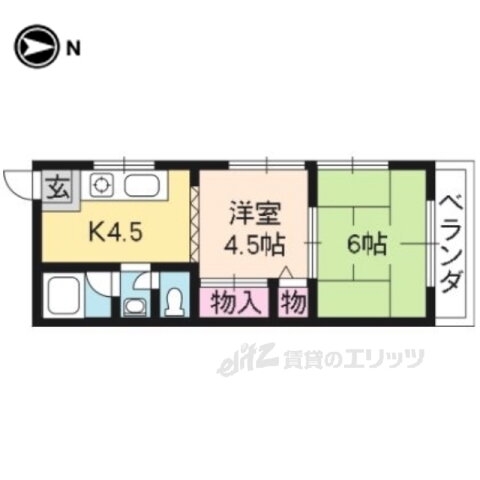 京都府京都市下京区中堂寺庄ノ内町 丹波口駅 2DK マンション 賃貸物件詳細