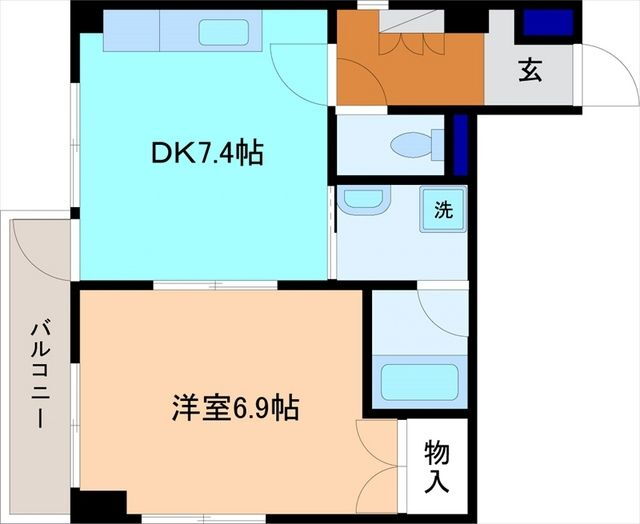 石川県金沢市東山２ 1DK マンション 賃貸物件詳細