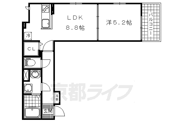 京都府京都市山科区勧修寺西金ケ崎 椥辻駅 1LDK アパート 賃貸物件詳細