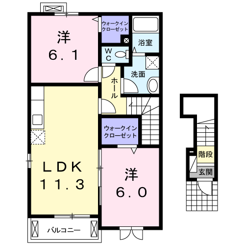 大分県杵築市大字杵築 杵築駅 2LDK アパート 賃貸物件詳細