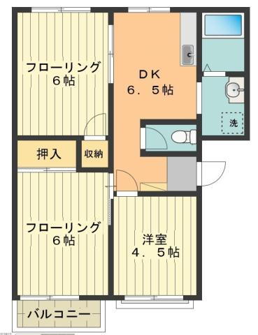 グリーンヒルＣ 2階 3DK 賃貸物件詳細