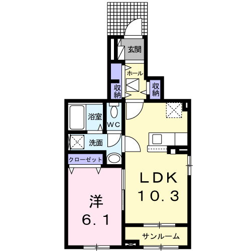 福岡県北九州市小倉南区長尾４ 徳力嵐山口駅 1LDK アパート 賃貸物件詳細