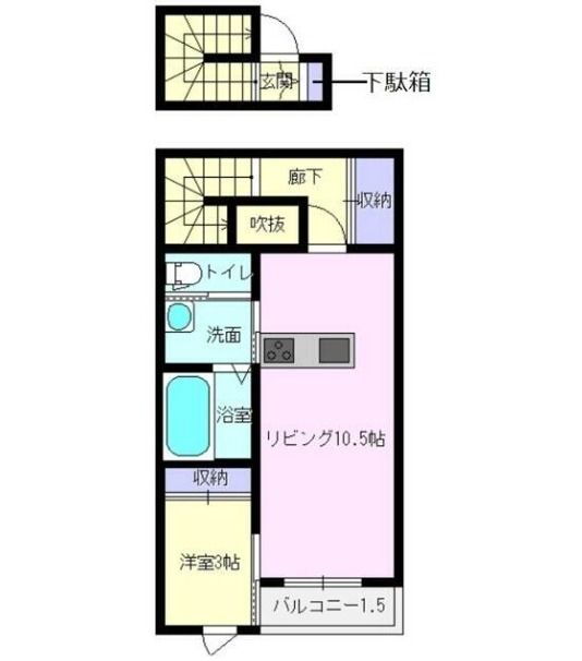 佐賀県鹿島市大字納富分井手分 肥前浜駅 1LDK アパート 賃貸物件詳細